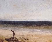 Gustave Courbet The Sea at Palavas France oil painting artist